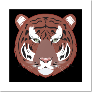 Tiger face Posters and Art